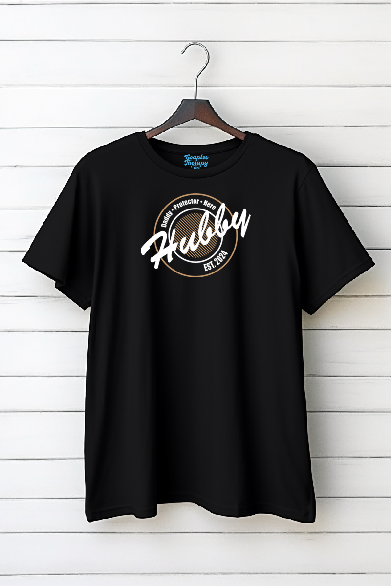 Hubby & Wifey Vintage Circle - Personalized
