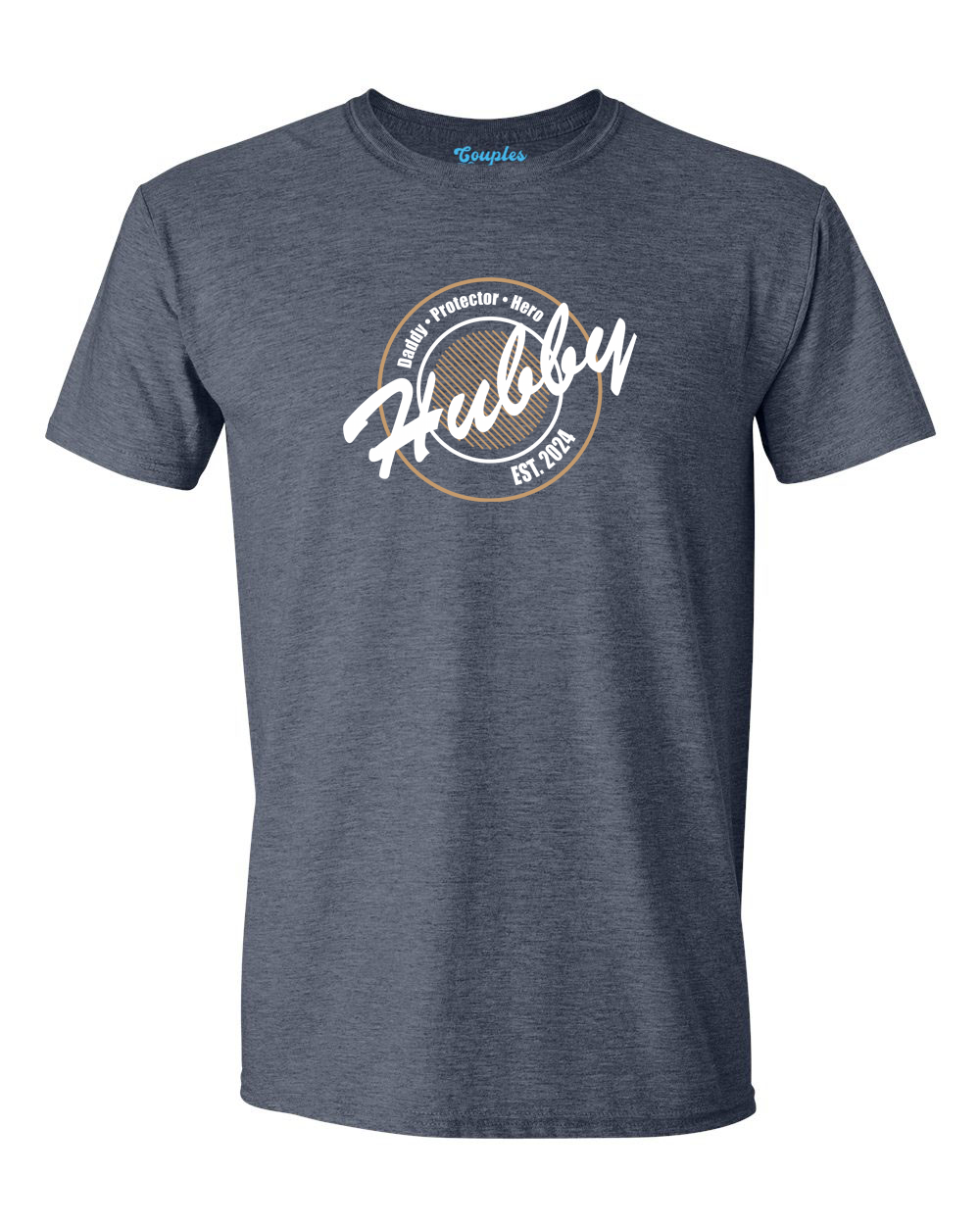 Hubby & Wifey Vintage Circle - Personalized